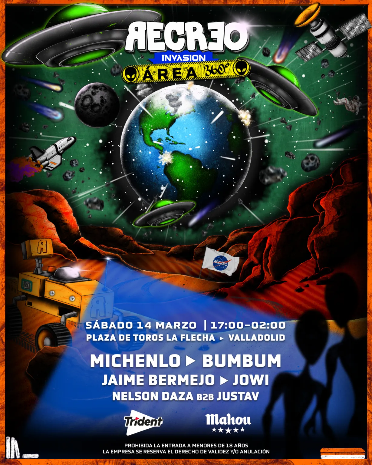 recreo fiesta invasion valladolid